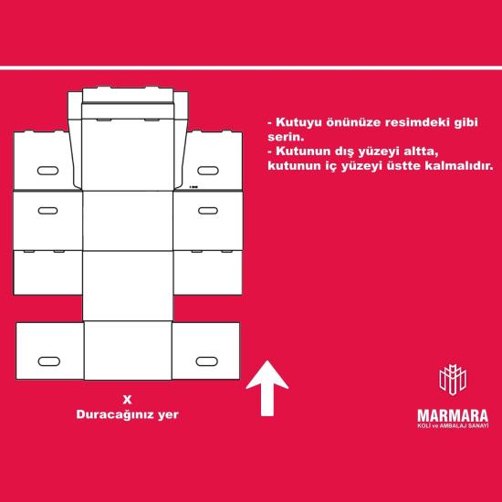 ARŞİV KUTUSU KARTON (EVRAK SAKLAMA KUTUSU) 35x30x25