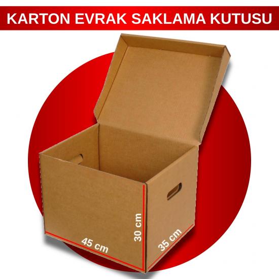 ARŞİV KUTUSU KARTON (EVRAK SAKLAMA KUTUSU) 45x35x30