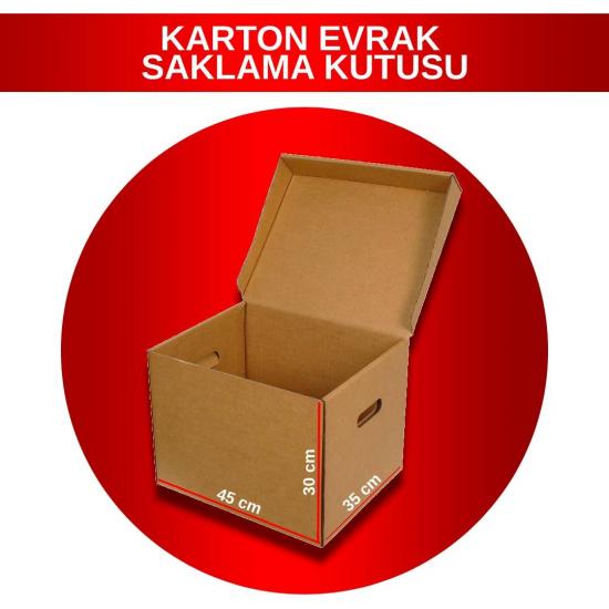 ARŞİV KUTUSU KARTON (EVRAK SAKLAMA KUTUSU) 45x35x30